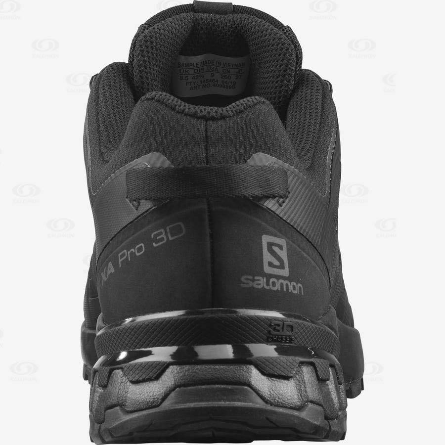 Grey / Black Salomon XA PRO 3D v8 GORE-TEX Men's Waterproof Shoes | US-A1493