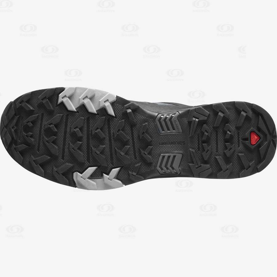 Grey / Black Salomon X ULTRA 4 GORE-TEX Men's Hiking Shoes | US-O1686