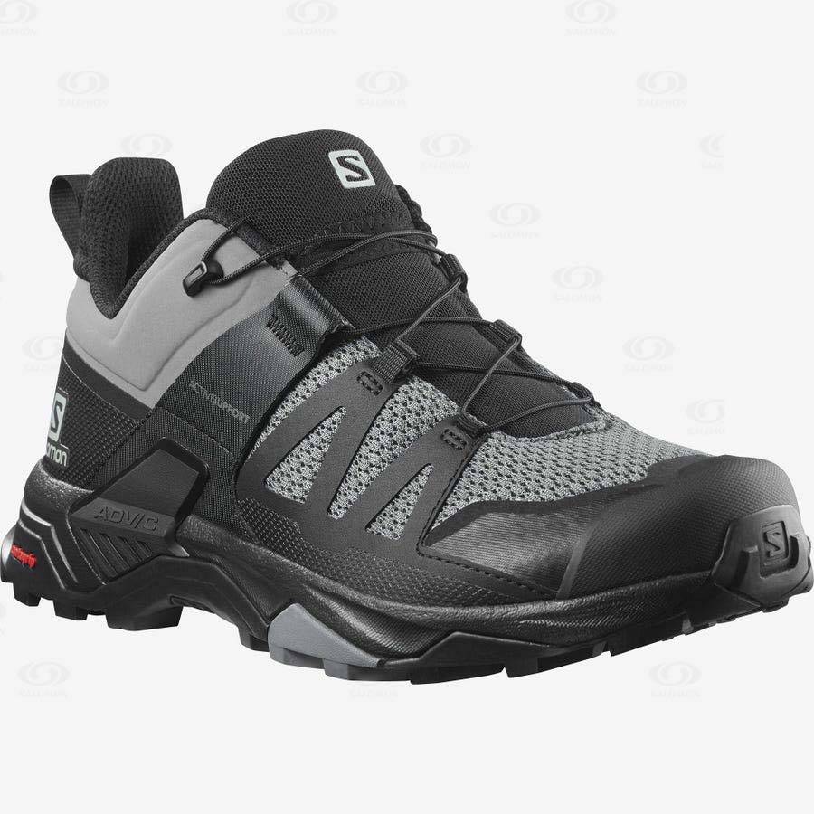 Grey / Black Salomon X ULTRA 4 Men's Hiking Shoes | US-S2479