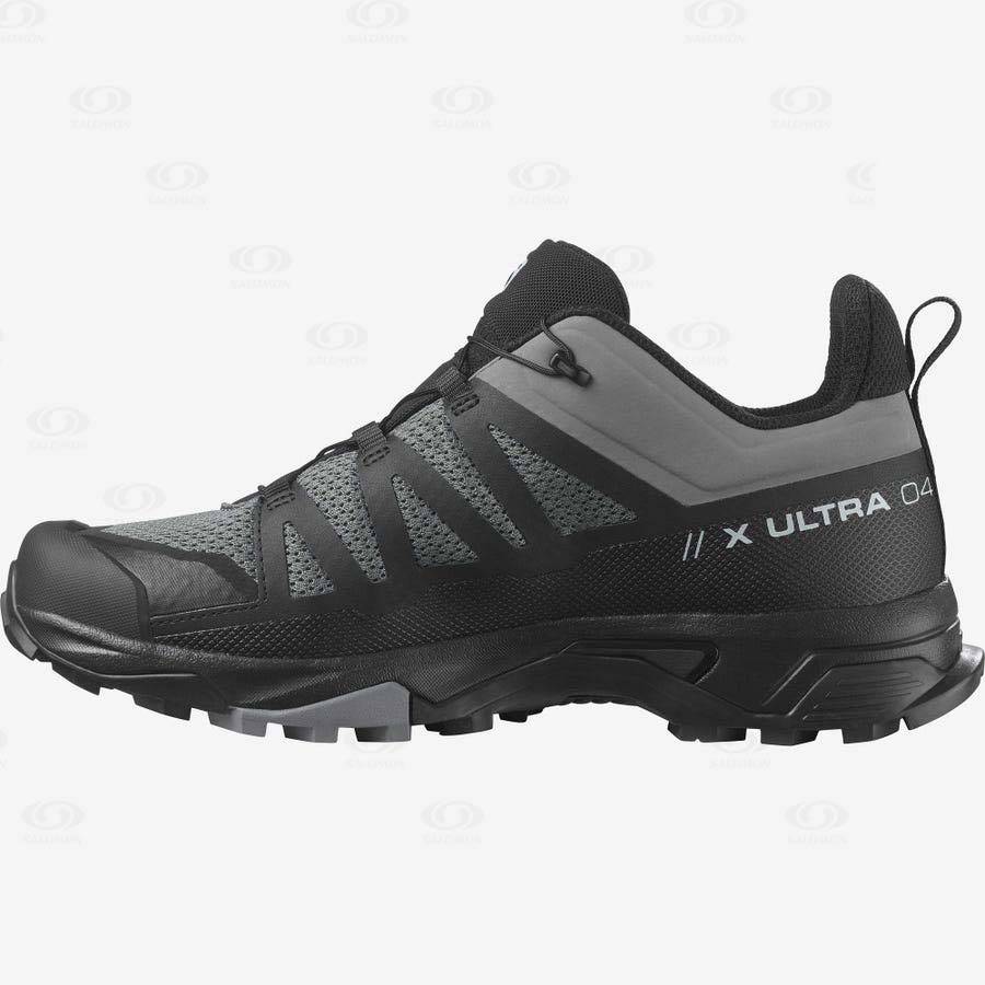 Grey / Black Salomon X ULTRA 4 Men's Hiking Shoes | US-S2479