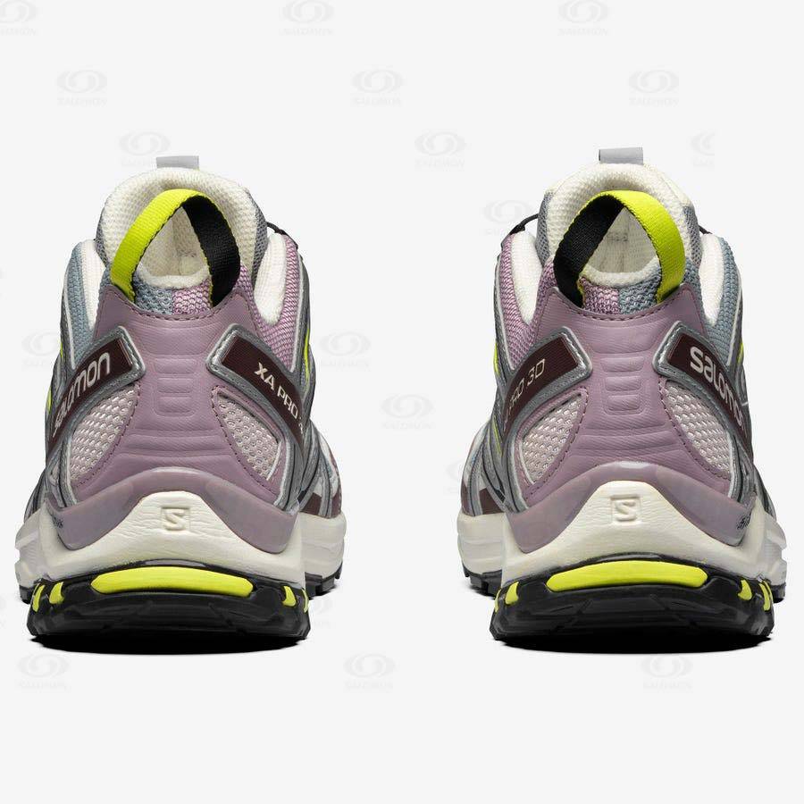 Grey / Purple Salomon XA PRO 3D Men's Sneakers | US-M1790