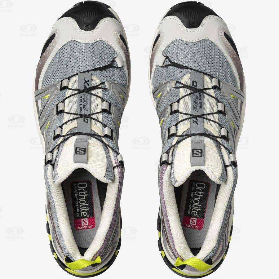 Grey / Purple Salomon XA PRO 3D Men's Sneakers | US-M1790