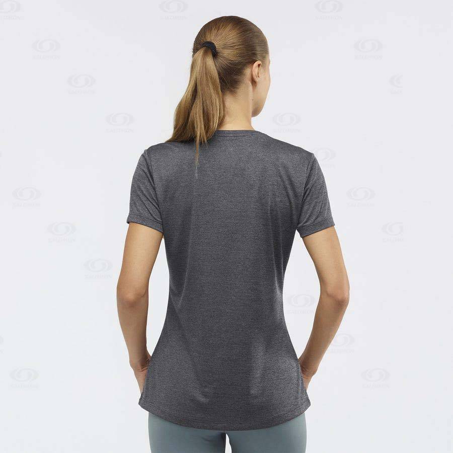 Grey Salomon AGILE Women's T Shirts | US-O1103