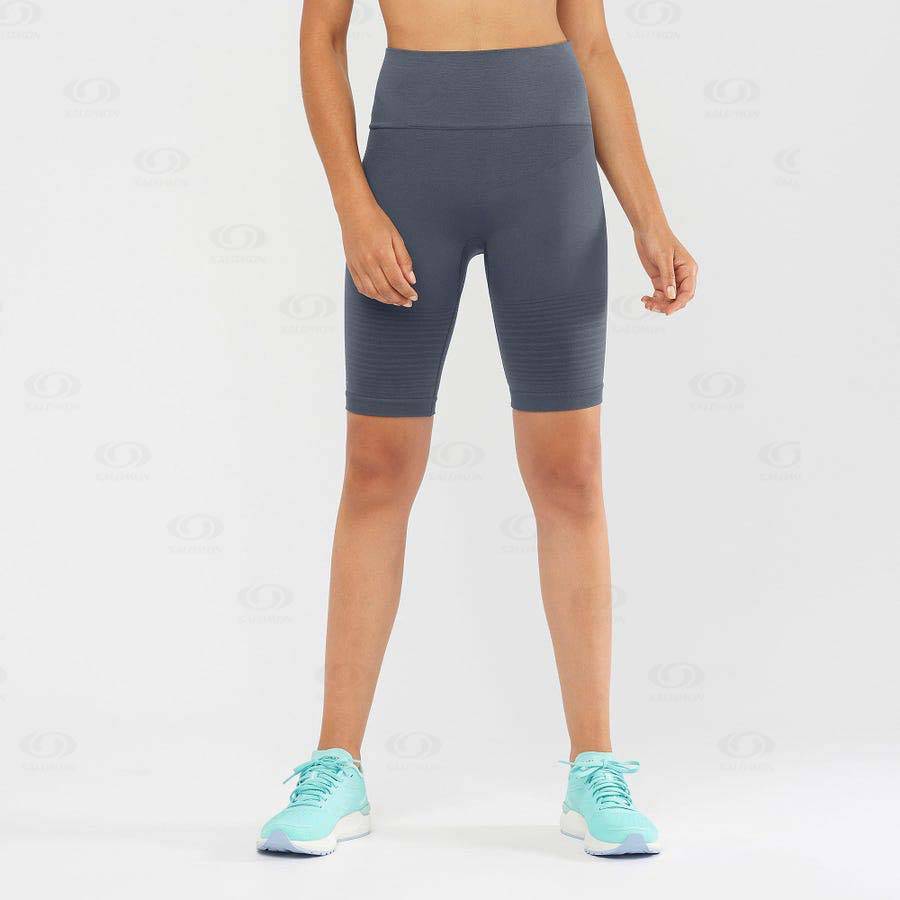 Grey Salomon ESSENTIAL MOVE ON SEAMLESS Women's Shorts | US-O1971