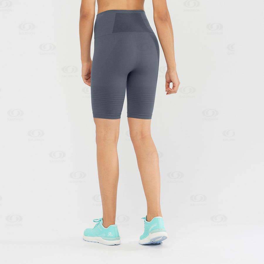 Grey Salomon ESSENTIAL MOVE ON SEAMLESS Women's Shorts | US-O1971