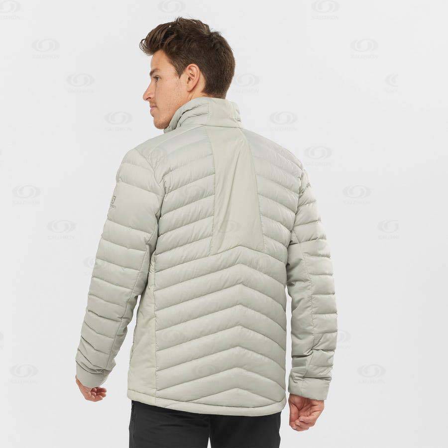 Grey Salomon ESSENTIAL XWARM DOWN Men's Insulated Jackets | US-O1173