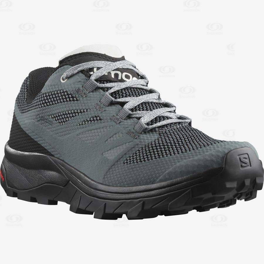 Grey Salomon OUTLINE GORE-TEX Women's Hiking Shoes | US-N2296