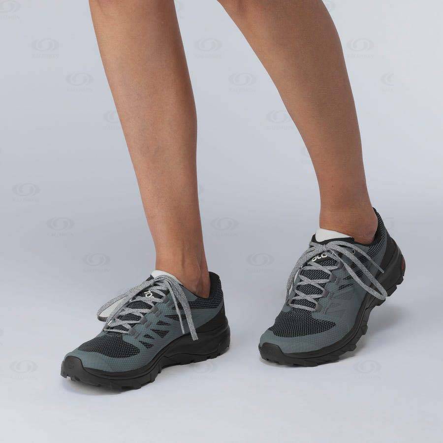 Grey Salomon OUTLINE GORE-TEX Women's Waterproof Shoes | US-W3140