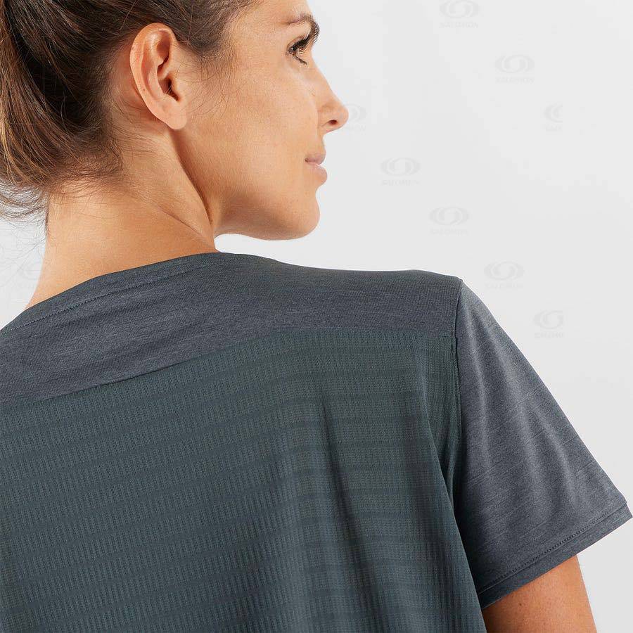 Grey Salomon OUTLINE SUMMER Women's T Shirts | US-W2000