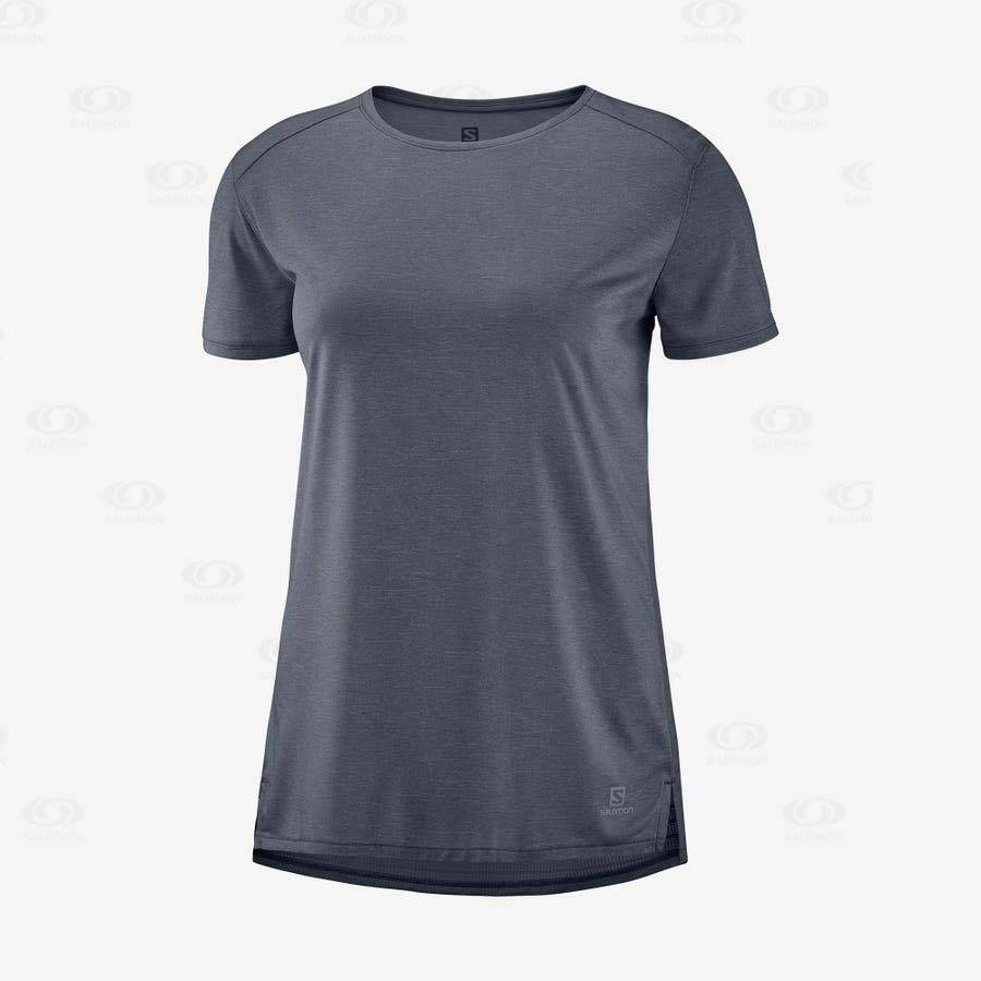 Grey Salomon OUTLINE SUMMER Women\'s T Shirts | US-W2000