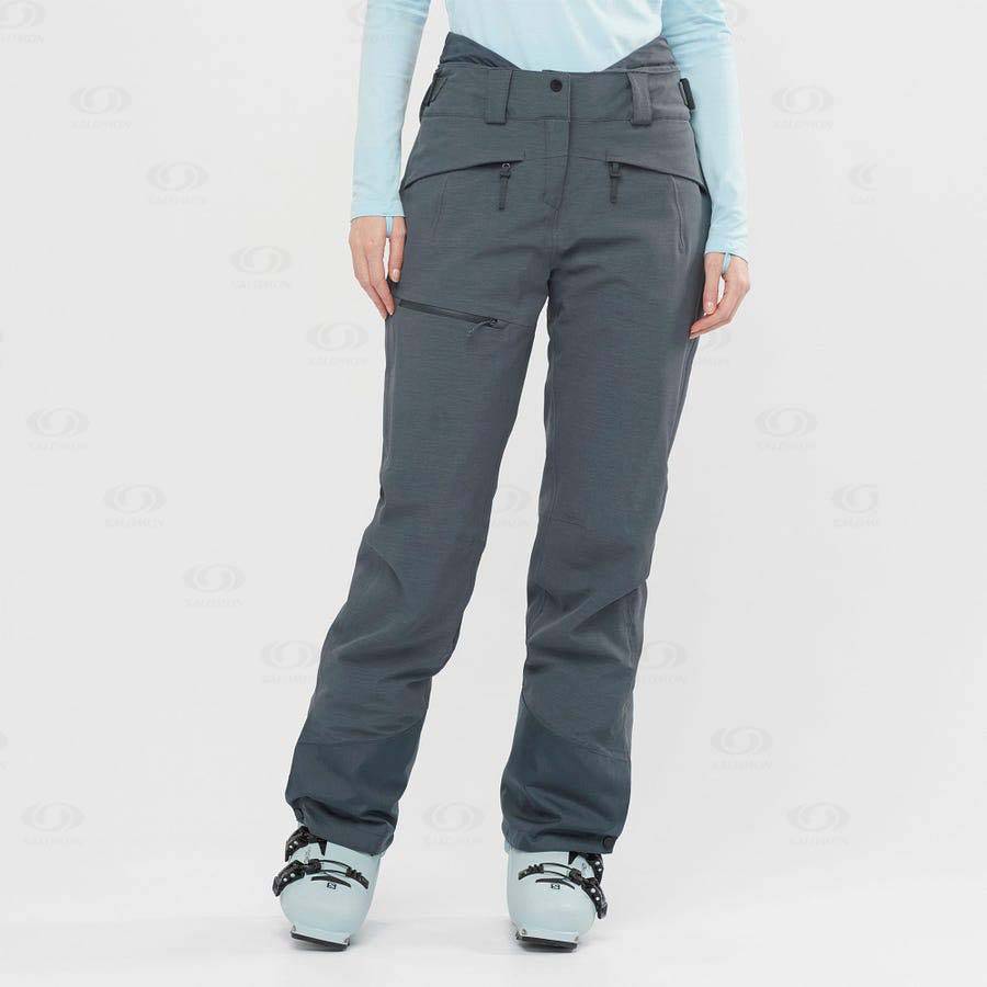 Grey Salomon PROOF LIGHT Women's Ski Pants | US-L2376