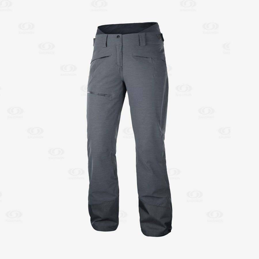 Grey Salomon PROOF LIGHT Women\'s Ski Pants | US-L2376