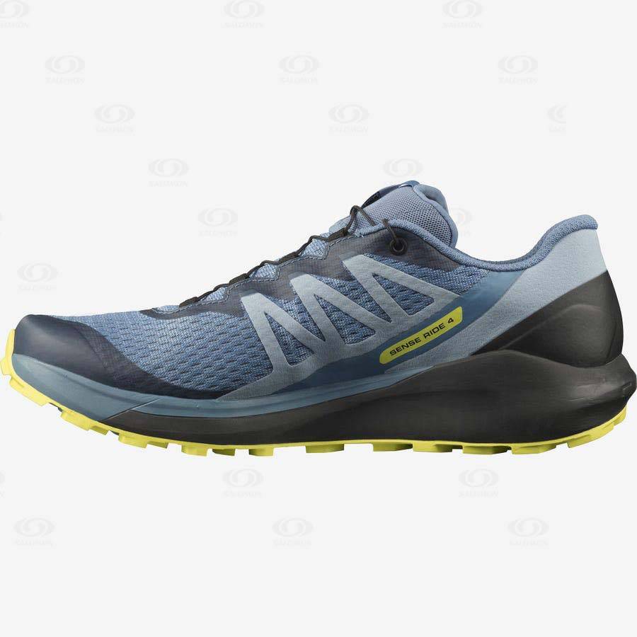 Grey Salomon SENSE RIDE 4 Men's Trail Running Shoes | US-O2370