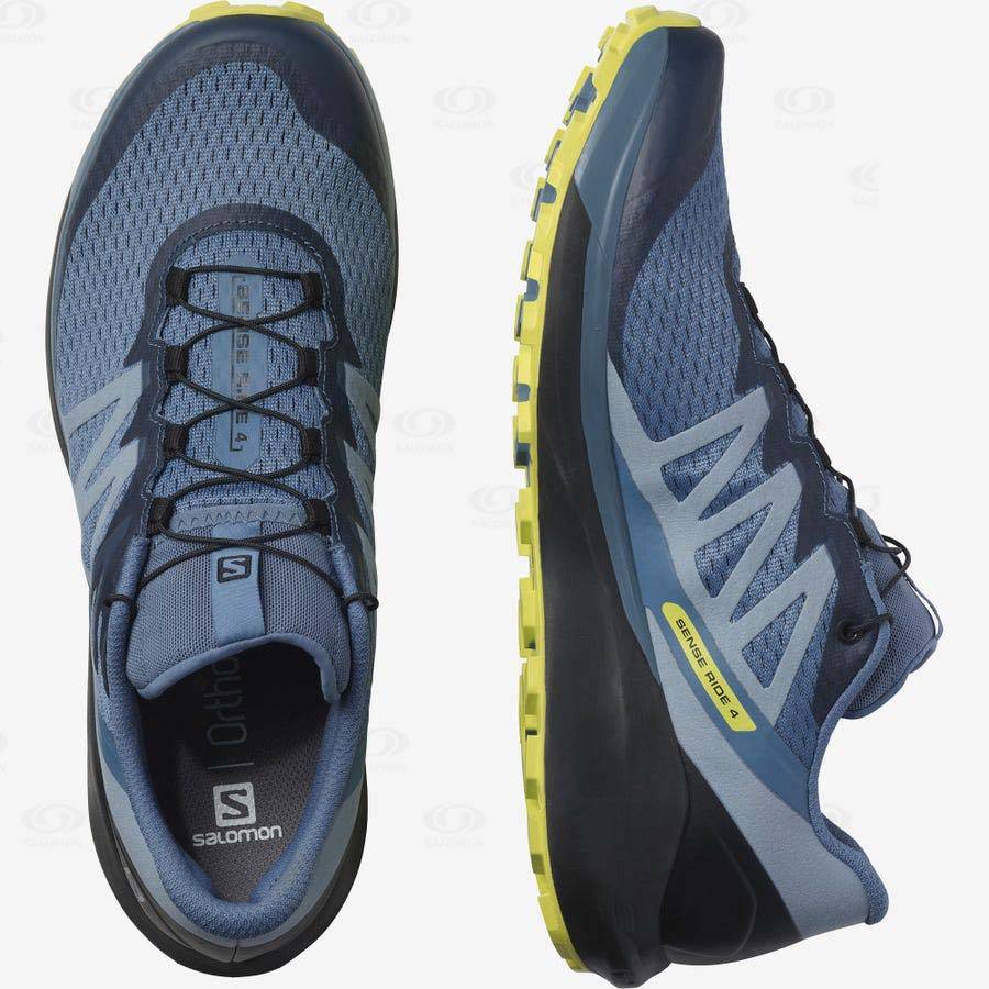 Grey Salomon SENSE RIDE 4 Men's Trail Running Shoes | US-O2370