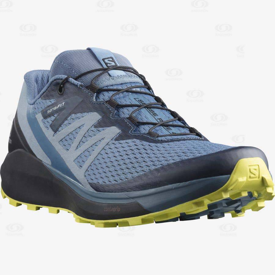 Grey Salomon SENSE RIDE 4 Men's Trail Running Shoes | US-O2370