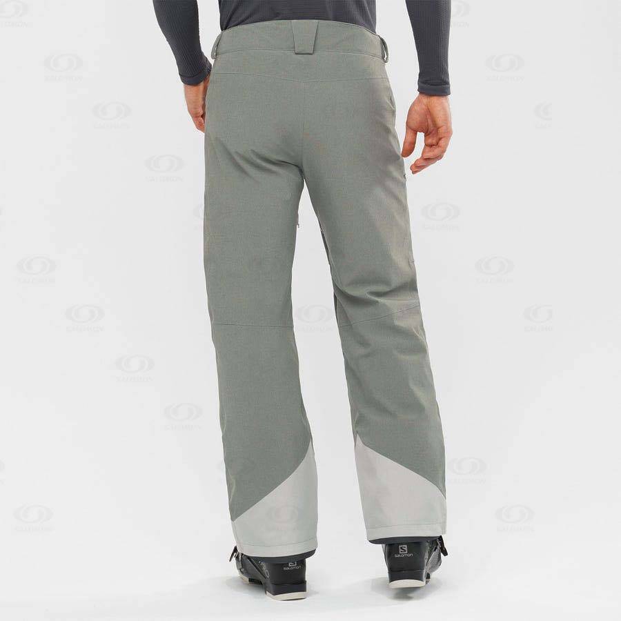 Grey Salomon UNTRACKED Men's Ski Pants | US-N1463