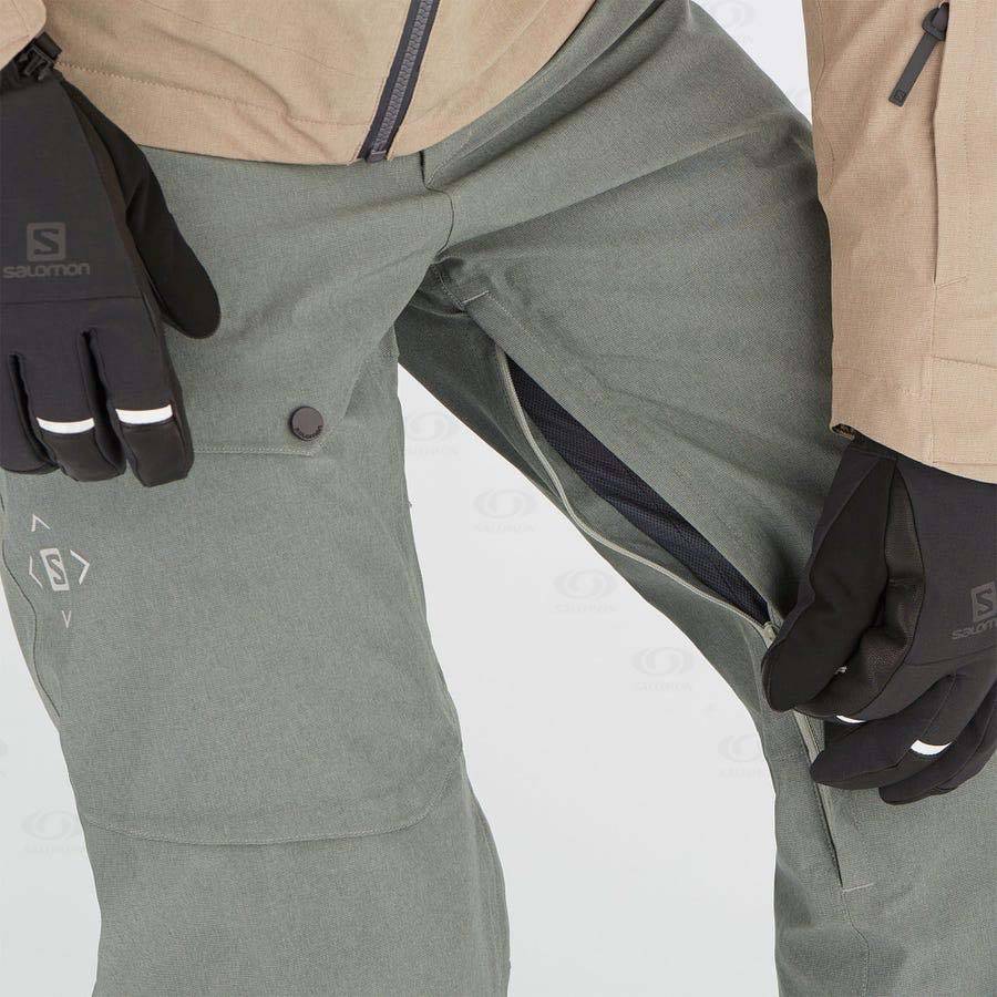 Grey Salomon UNTRACKED Men's Ski Pants | US-N1463