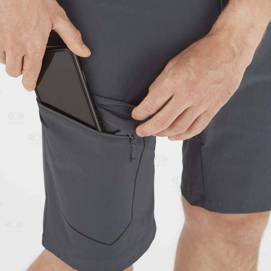 Grey Salomon WAYFARER Men's Shorts | US-N1988