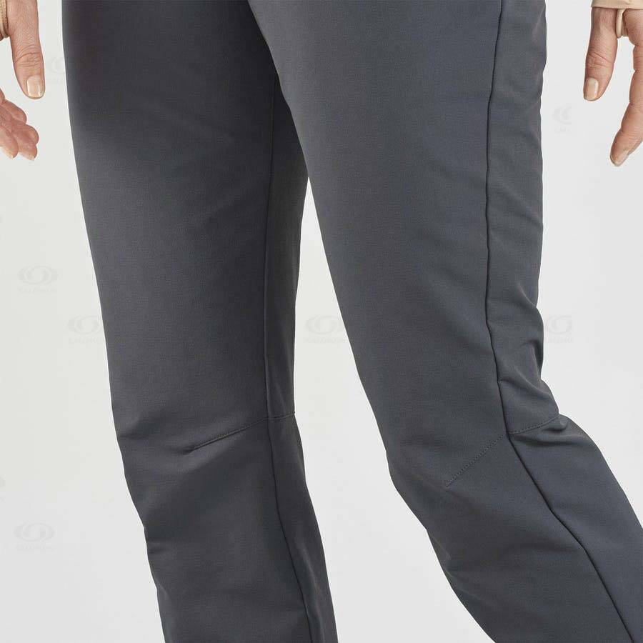 Grey Salomon WAYFARER STRAIGHT WARM Women's Pants | US-O1677