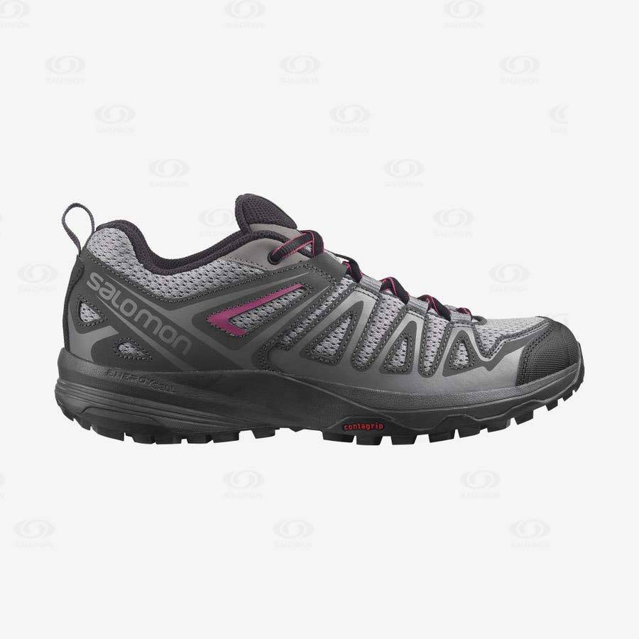 Grey Salomon X CREST Women\'s Hiking Shoes | US-wL2586