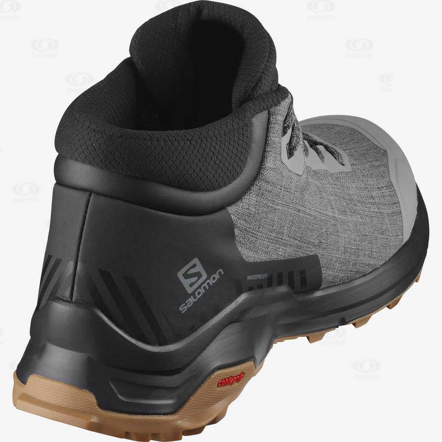 Grey Salomon X REVEAL CHUKKA CLIMASALOMON™ Men's Waterproof Boots | US-L1081