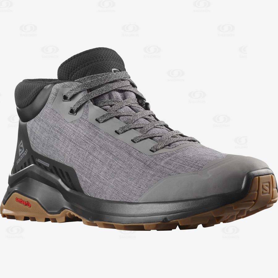 Grey Salomon X REVEAL CHUKKA CLIMASALOMON™ Men's Waterproof Boots | US-L1081