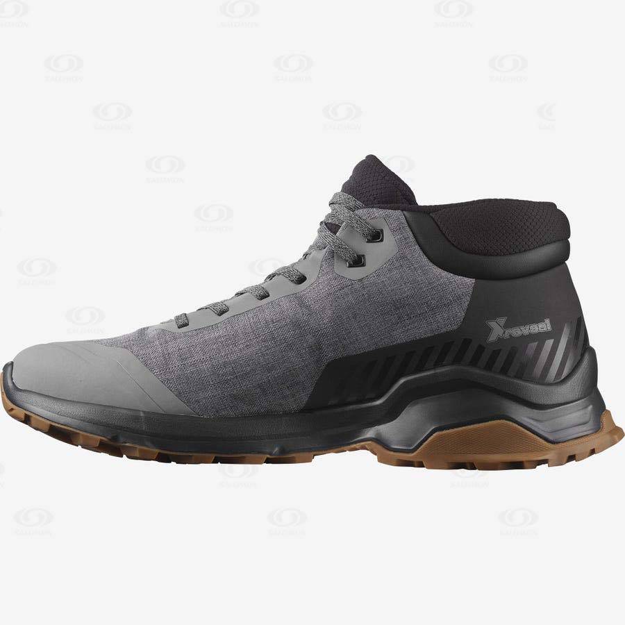 Grey Salomon X REVEAL CHUKKA CLIMASALOMON™ Men's Waterproof Boots | US-L1081