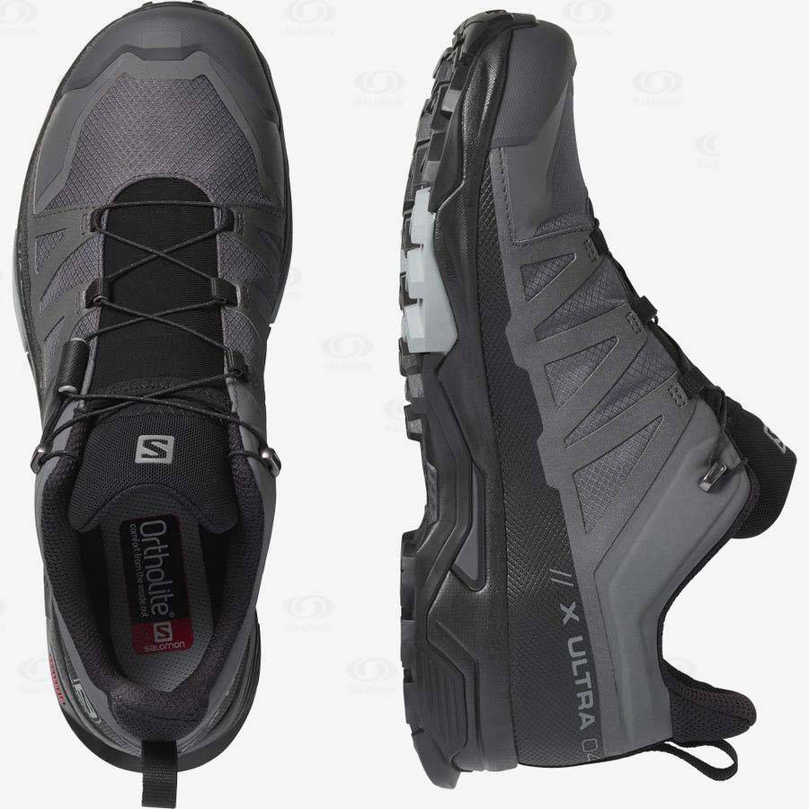 Grey Salomon X ULTRA 4 GORE-TEX Men's Waterproof Shoes | US-A1255