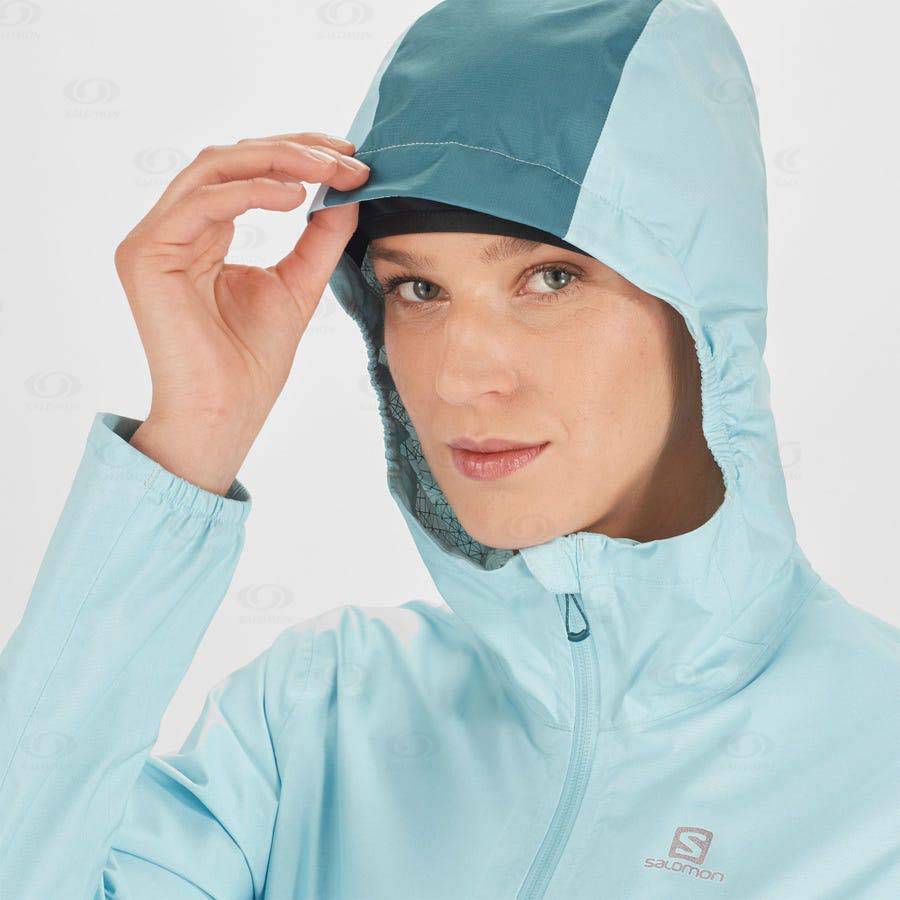 Mint Salomon BONATTI WATERPROOF Women's Waterproof Jackets | US-N1932