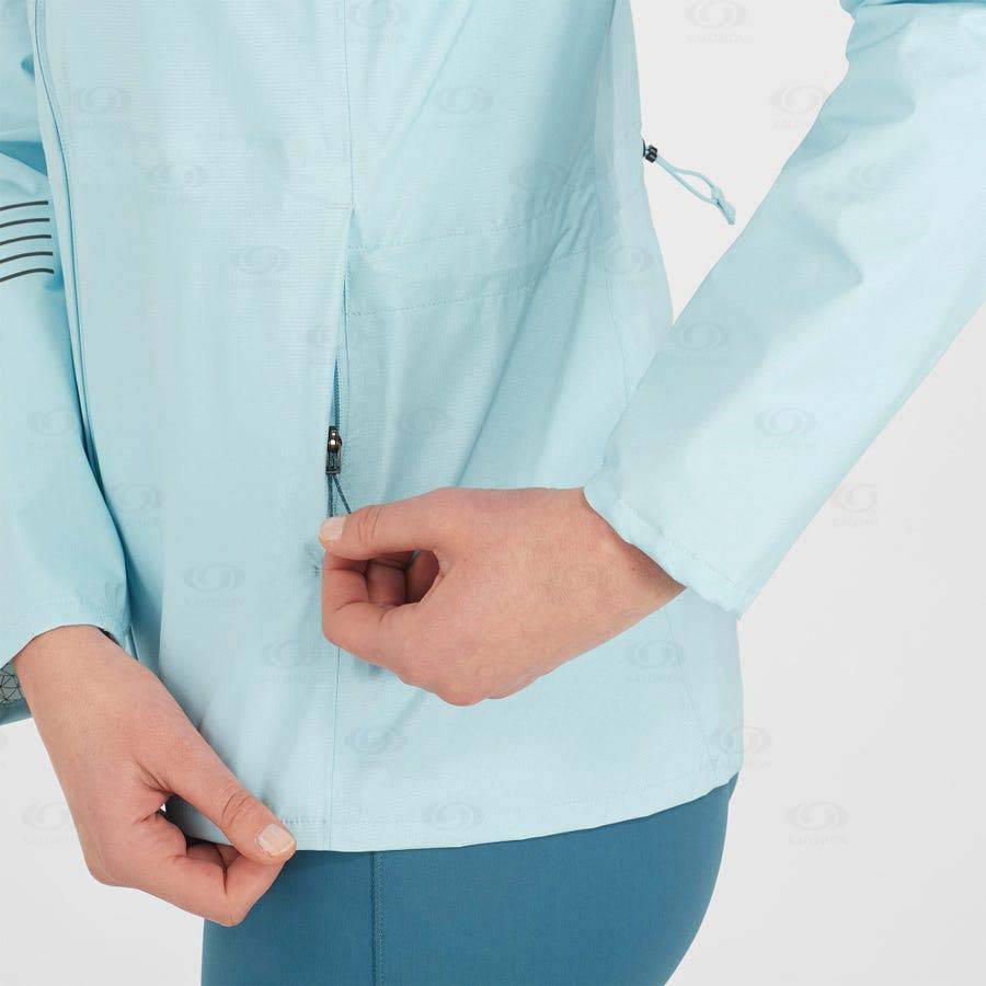 Mint Salomon BONATTI WATERPROOF Women's Waterproof Jackets | US-N1932