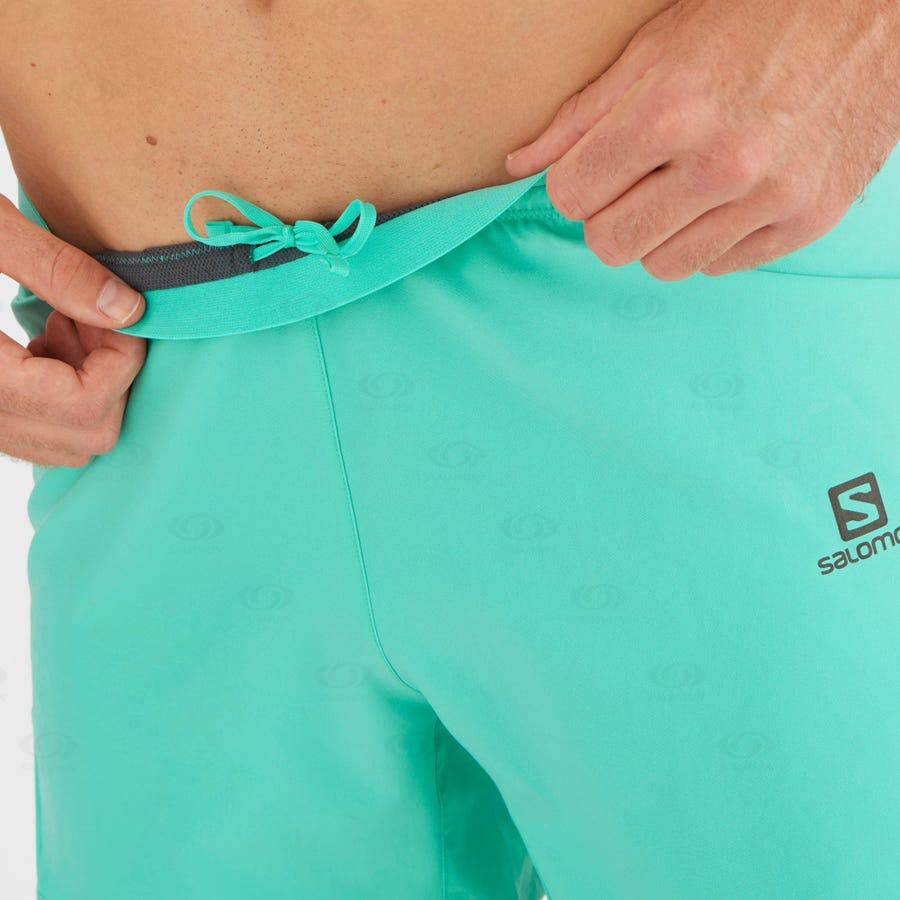 Mint Salomon CROSS 5'' Men's Shorts | US-W1650