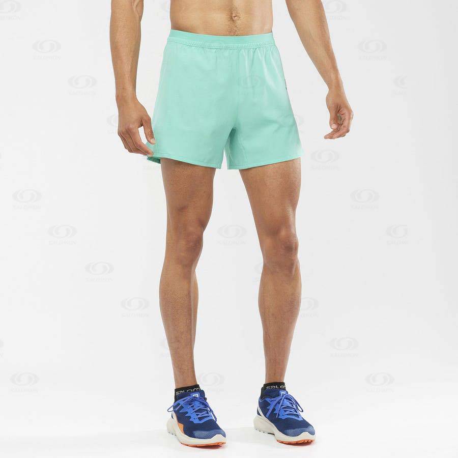 Mint Salomon CROSS 5'' Men's Shorts | US-W1650