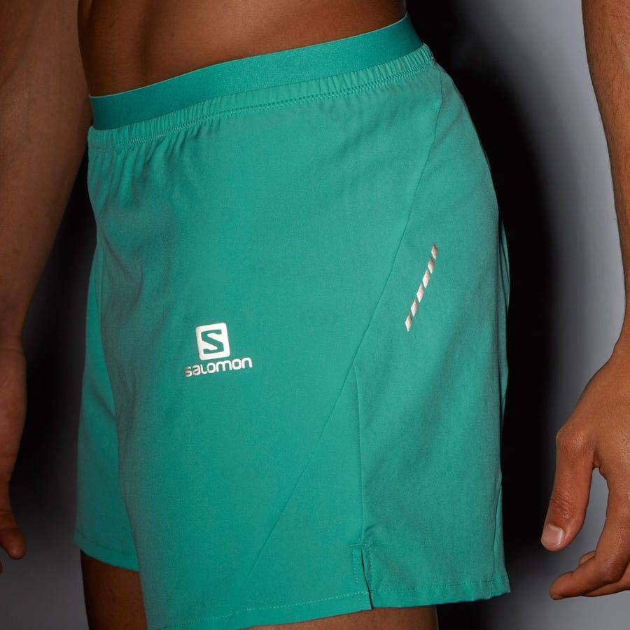 Mint Salomon CROSS 5'' Men's Shorts | US-W1650