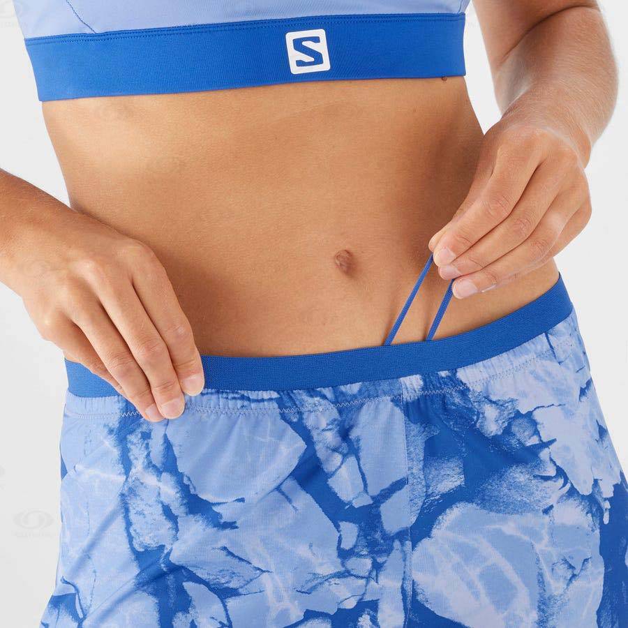 Mint Salomon CROSS 5'' Women's Shorts | US-A1871