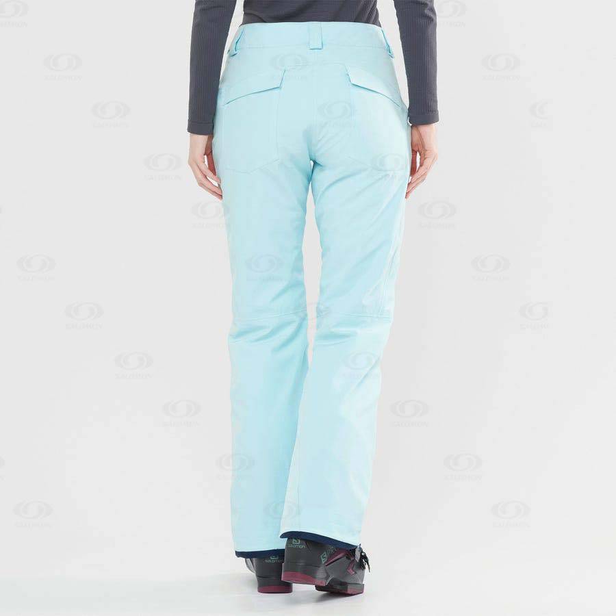 Mint Salomon EDGE Women's Ski Pants | US-S2346