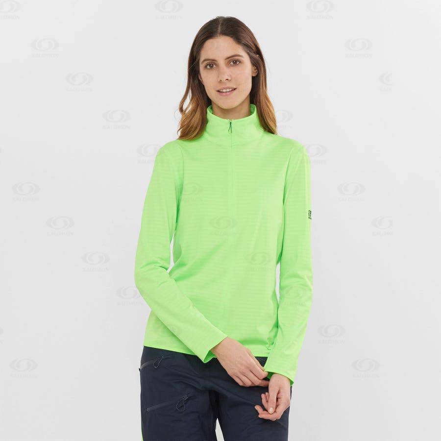 Mint Salomon ESSENTIAL LIGHTWARM Women's Hoodie | US-N1155