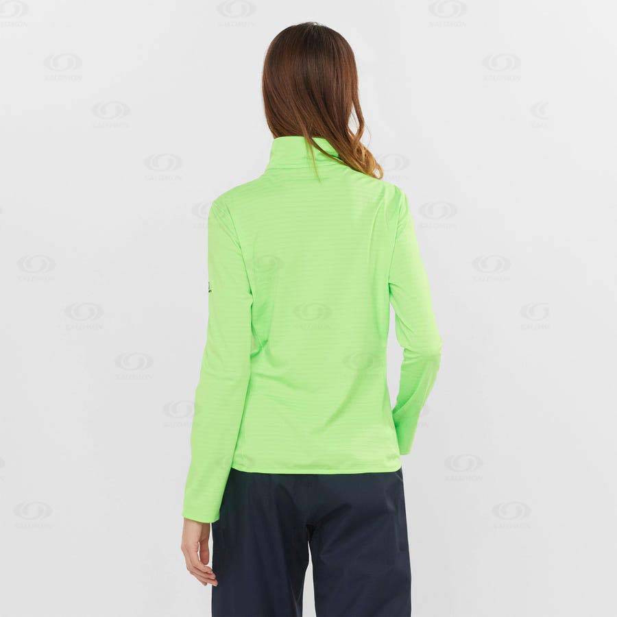 Mint Salomon ESSENTIAL LIGHTWARM Women's Hoodie | US-N1155