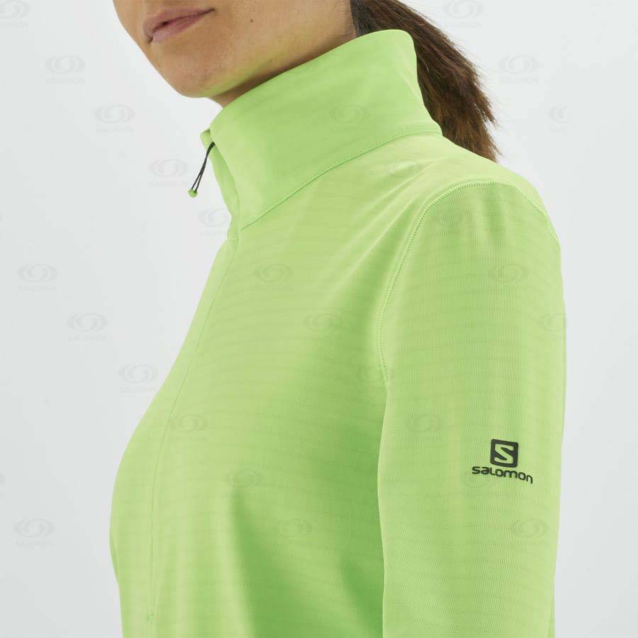 Mint Salomon ESSENTIAL LIGHTWARM Women's Hoodie | US-N1155