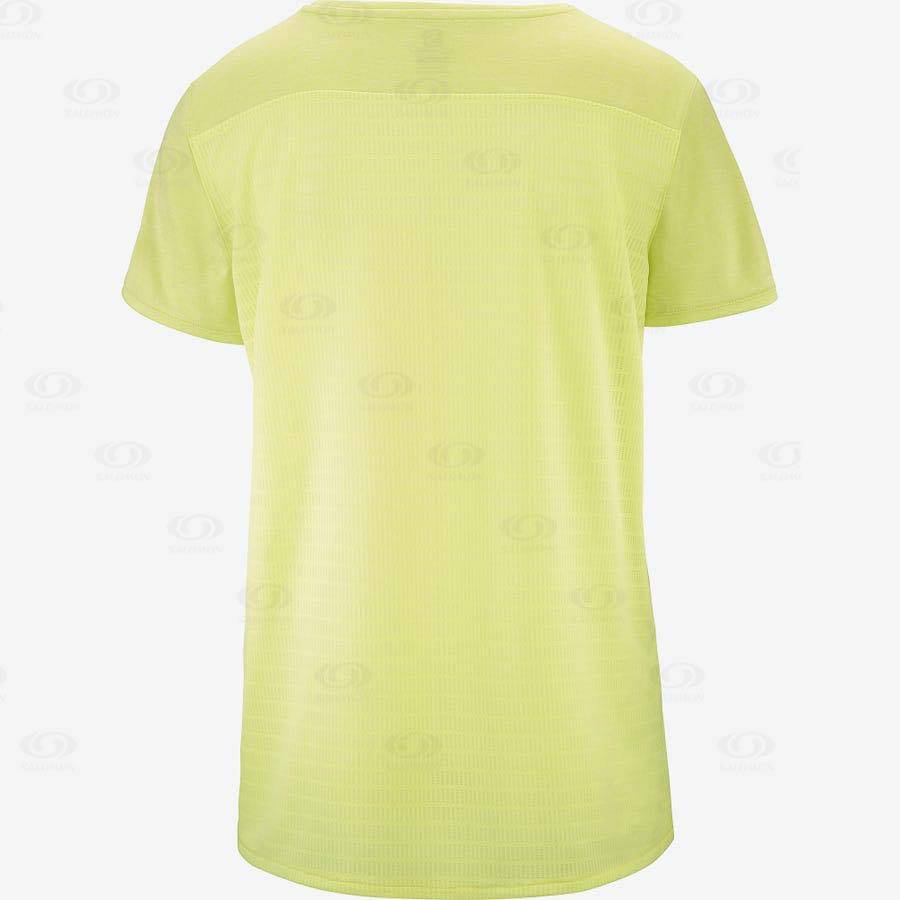 Mint Salomon OUTLINE SUMMER Women's T Shirts | US-W4050