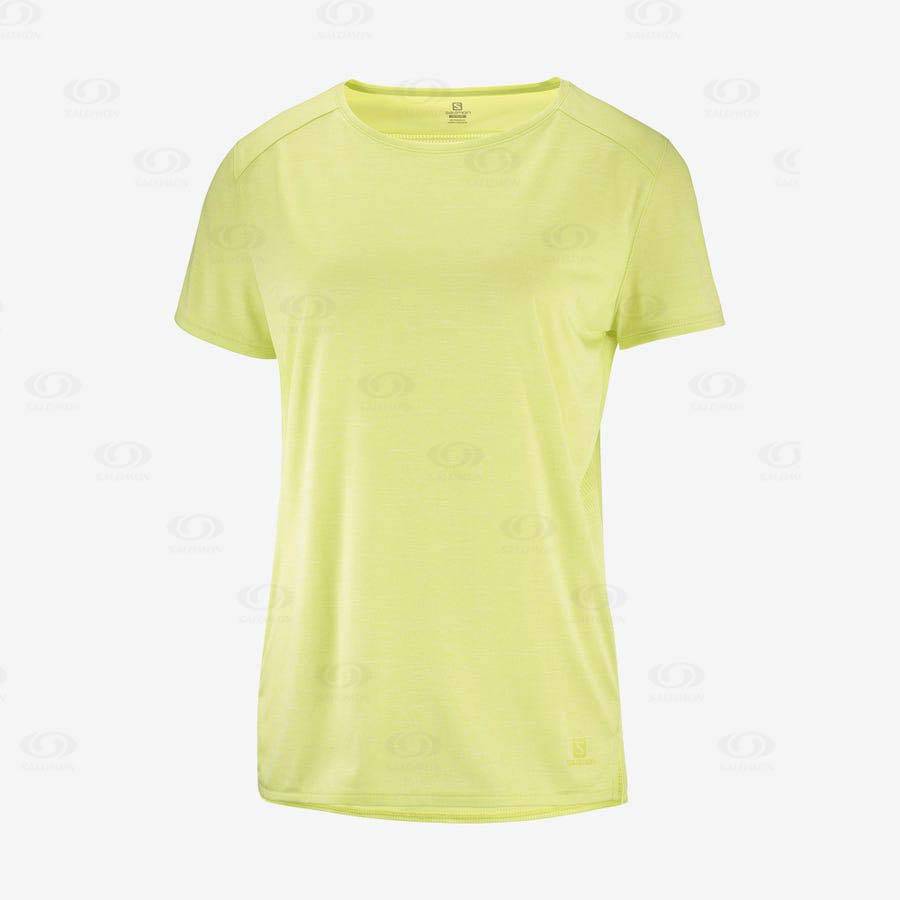 Mint Salomon OUTLINE SUMMER Women\'s T Shirts | US-W4050