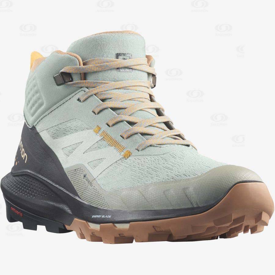 Mint Salomon OUTPULSE MID GORE-TEX Women's Waterproof Shoes | US-O1259