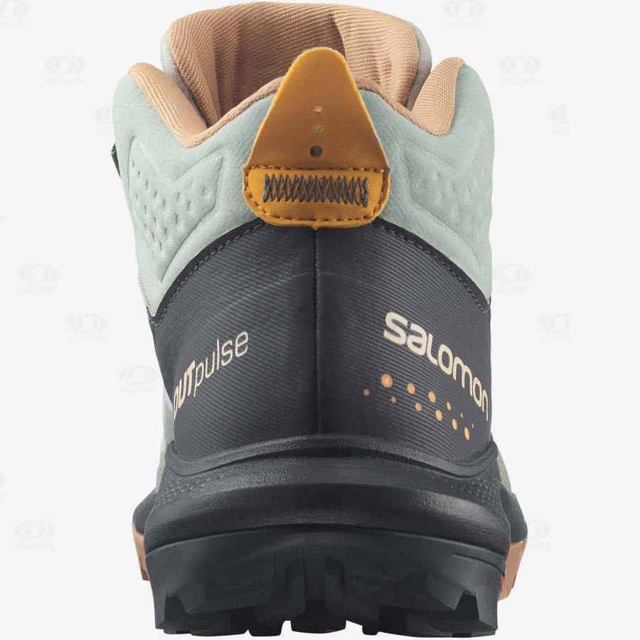 Mint Salomon OUTPULSE MID GORE-TEX Women's Waterproof Shoes | US-O1259