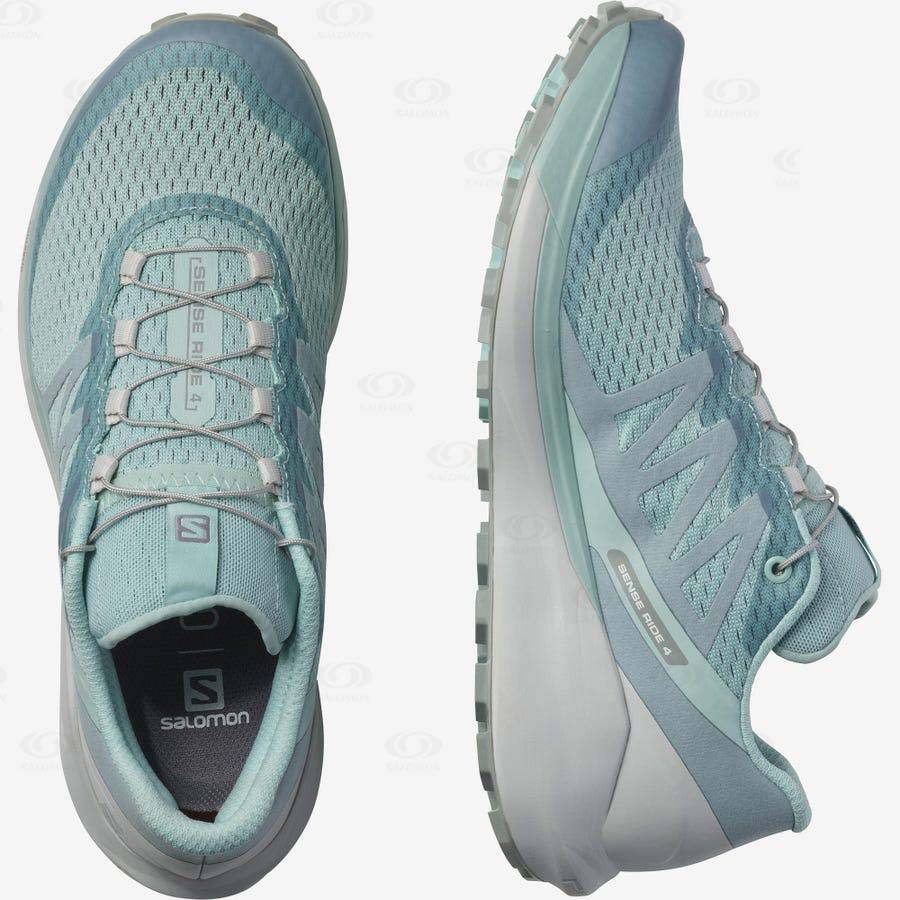 Mint Salomon SENSE RIDE 4 Women's Trail Running Shoes | US-O1406