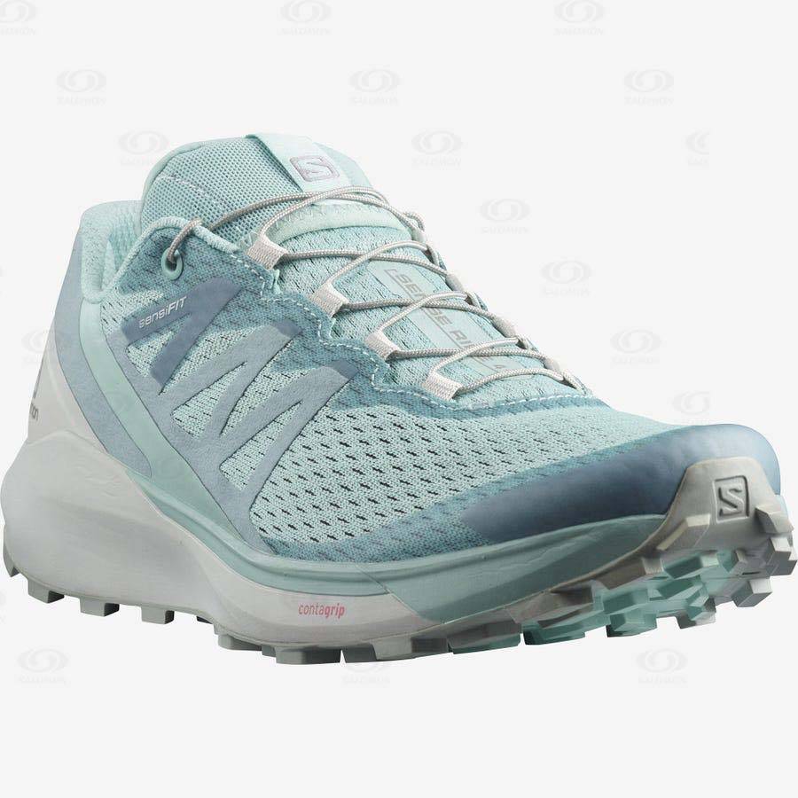 Mint Salomon SENSE RIDE 4 Women's Trail Running Shoes | US-O1406