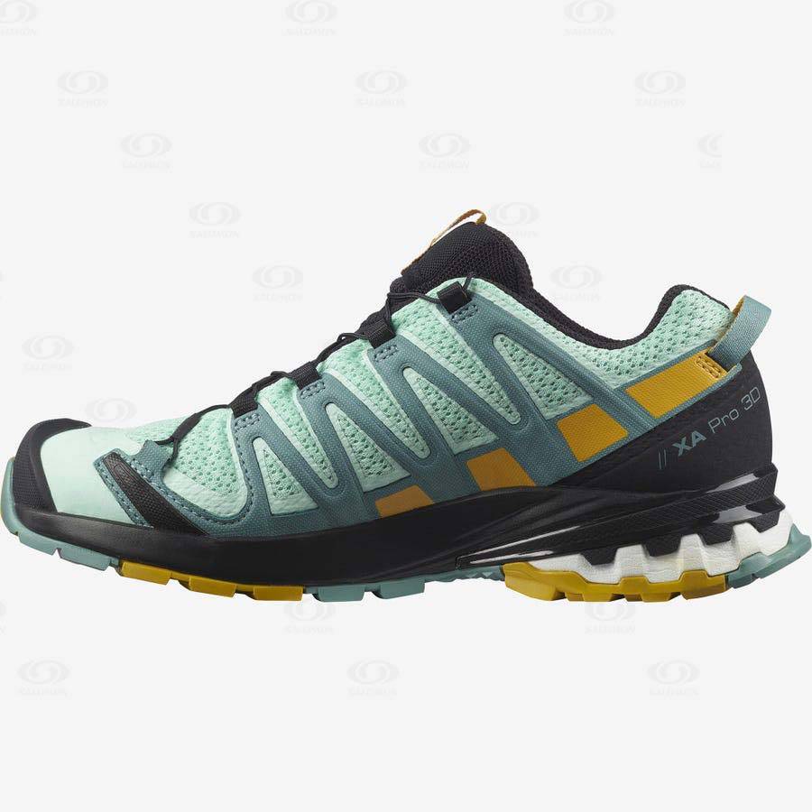 Mint Salomon XA PRO 3D v8 Women's Hiking Shoes | US-O2496