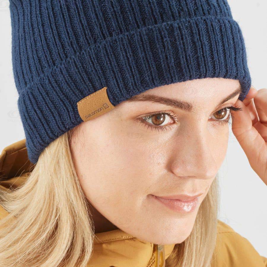 Navy Salomon OUTLIFE FISHERMAN Women's Hats | US-S2472