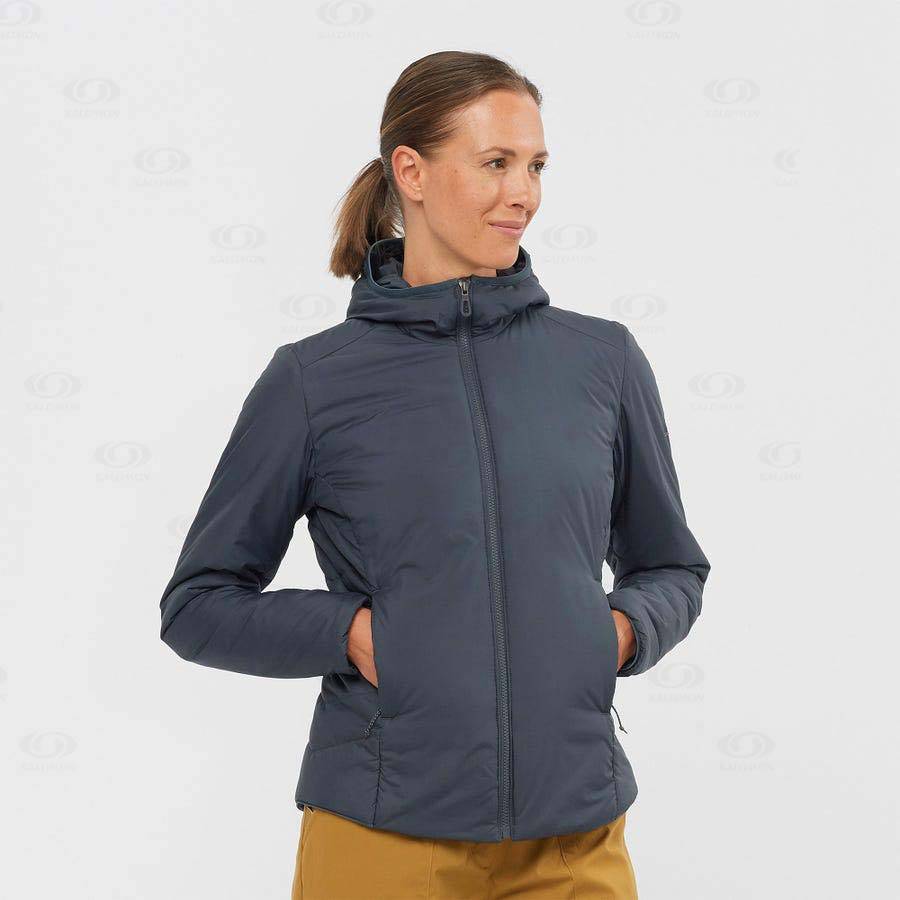 Navy Salomon OUTRACK INSULATED Women's Insulated Jackets | US-L1270