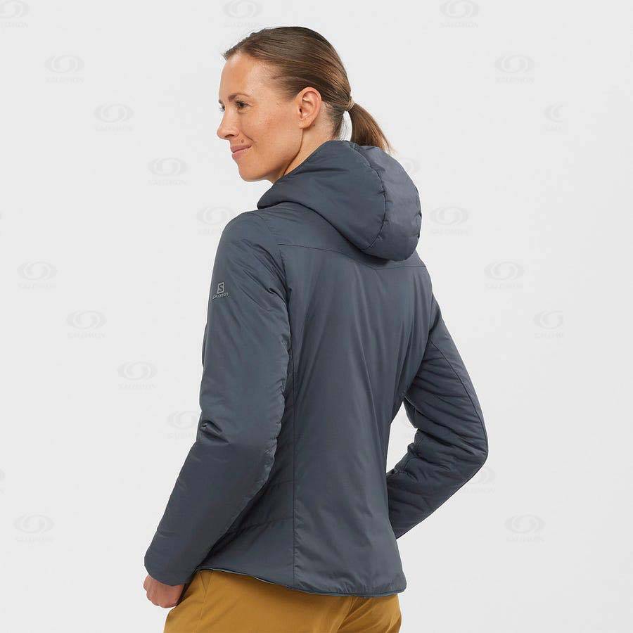 Navy Salomon OUTRACK INSULATED Women's Insulated Jackets | US-L1270