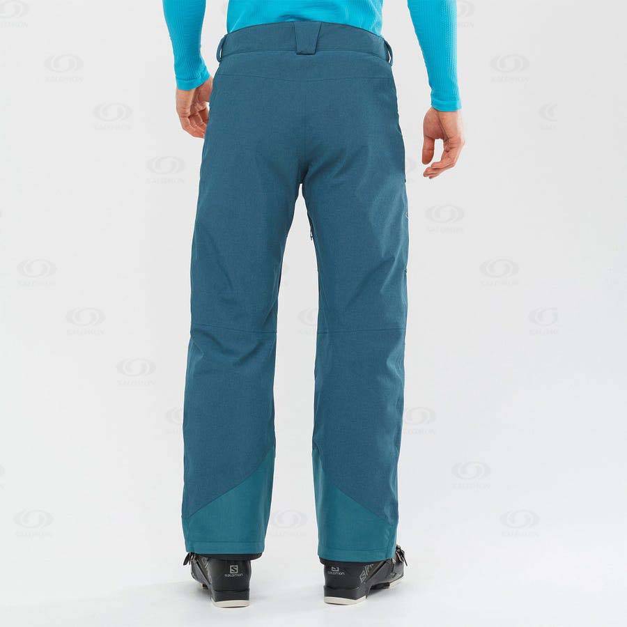 Navy Salomon UNTRACKED Men's Ski Pants | US-L1508