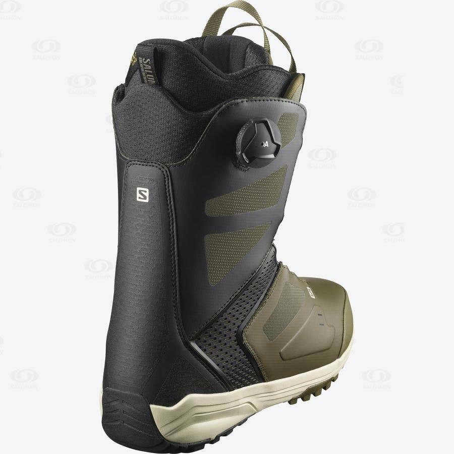 Olive / Black Salomon DIALOGUE DUAL BOA Men's Ski Boots | US-O1840